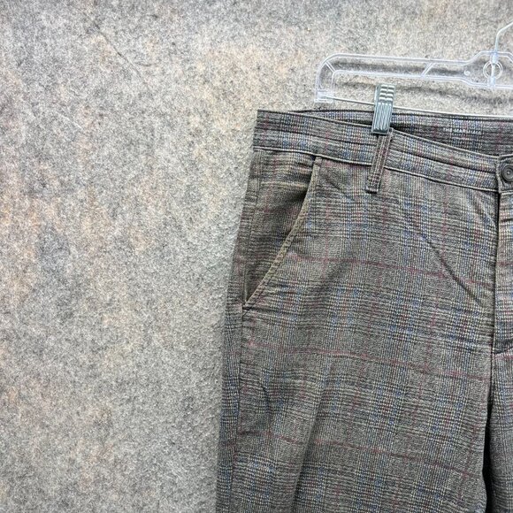 Adriano Goldschmied Dress Pants Mens 36R Gray Houndstooth South Gate Check - Picture 6 of 14
